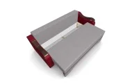 Canapea Extensibila Sally Mini, Bej/Rosu 6