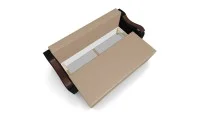 Canapea Extensibila Sally Mini, Maro deschis/Negru 6