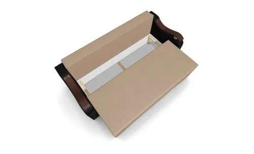 Canapea Extensibila Sally Mini, Maro deschis/Negru