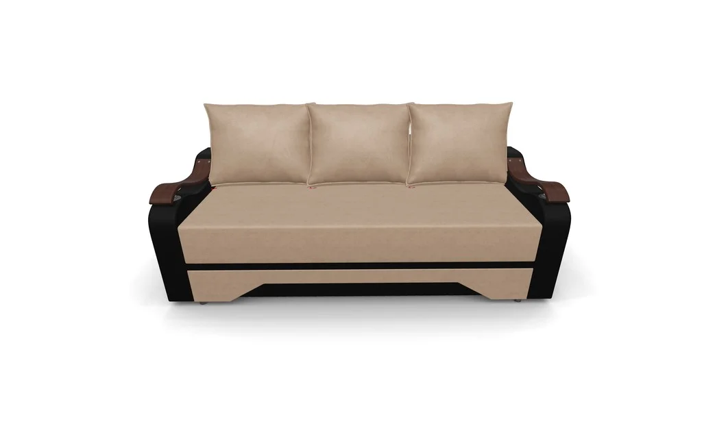 Canapea Extensibila Sally Mini, Maro deschis/Negru 8