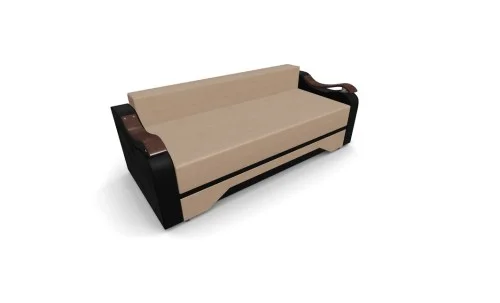 Canapea Extensibila Sally Mini, Maro deschis/Negru