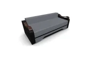 Canapea Extensibila Sally Mini, Gri antracit/Negru 6
