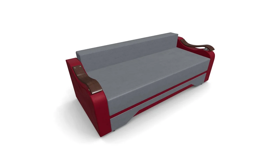 Canapea Extensibila Sally Mini, Gri antracit/Rosu 7