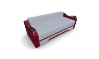 Canapea Extensibila Sally Mini, Argintiu/Rosu 8
