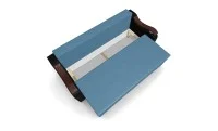 Canapea Extensibila Sally Mini, Albastru deschis/Negru 7
