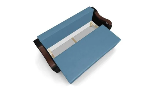 Canapea Extensibila Sally Mini, Albastru deschis/Negru