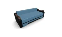 Canapea Extensibila Sally Mini, Albastru deschis/Negru 6