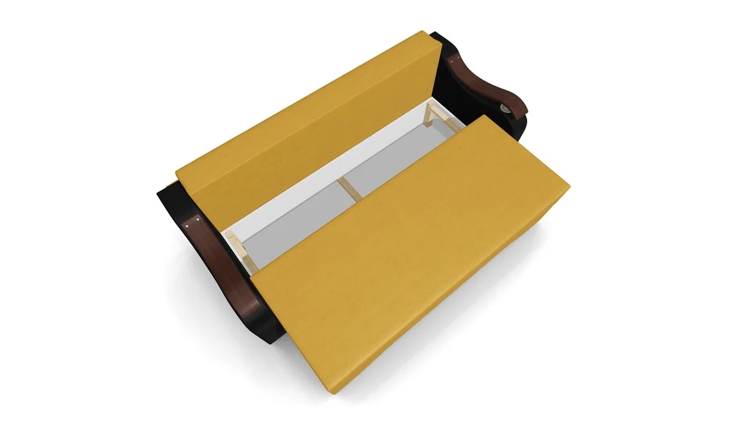 Canapea Extensibila Sally Mini, Galben/Negru 5