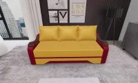 Canapea Extensibila Sally Mini, Galben/Rosu 1