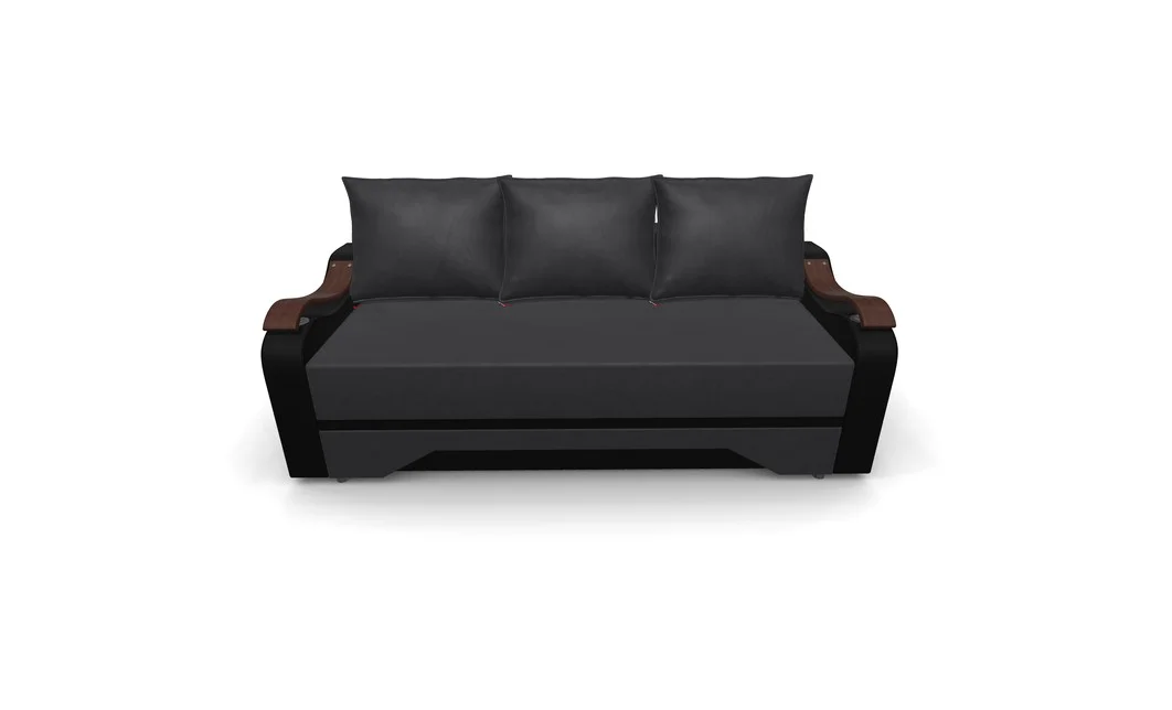 Canapea Extensibila Sally Mini, Gri carbune/Negru 5