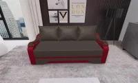 Canapea Extensibila Sally Mini, Maro/Rosu