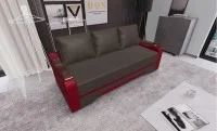Canapea Extensibila Sally Mini, Maro/Rosu 2
