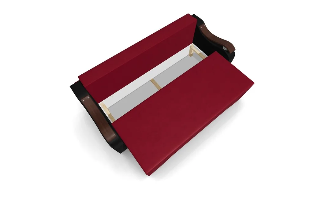 Canapea Extensibila Sally Mini, Rosu/Negru 5