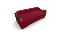 Canapea Extensibila Sally Mini, Rosu/Rosu 5