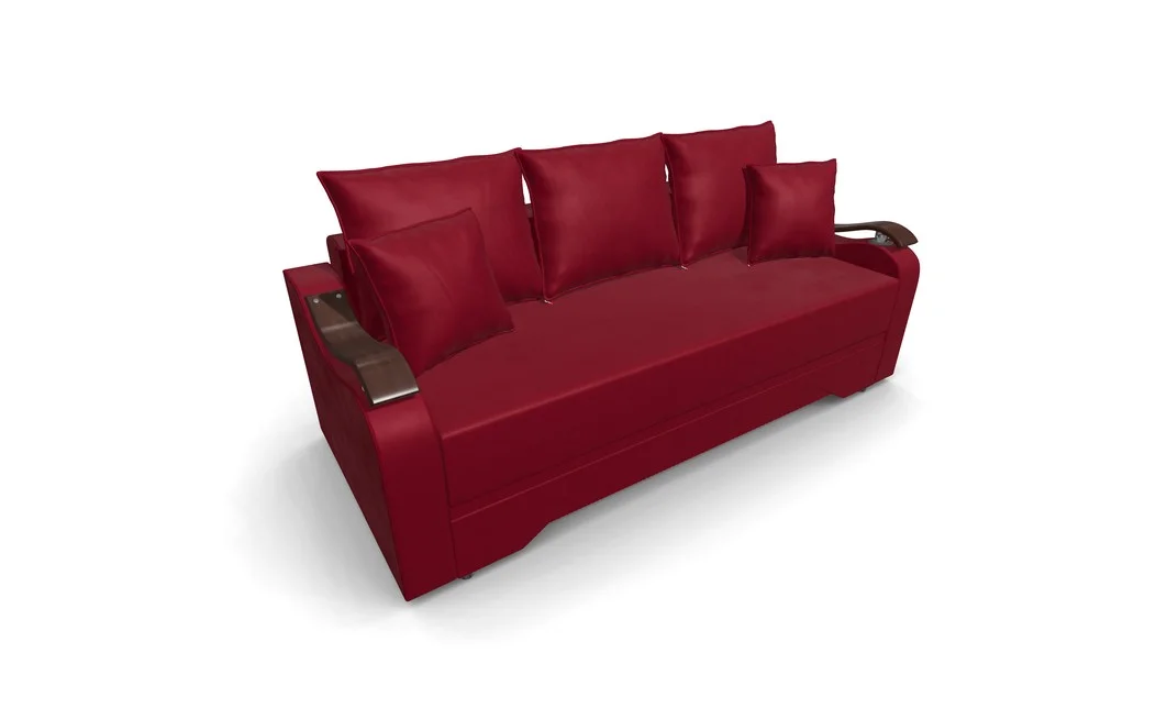 Canapea Extensibila Sally Mini, Rosu/Rosu 6