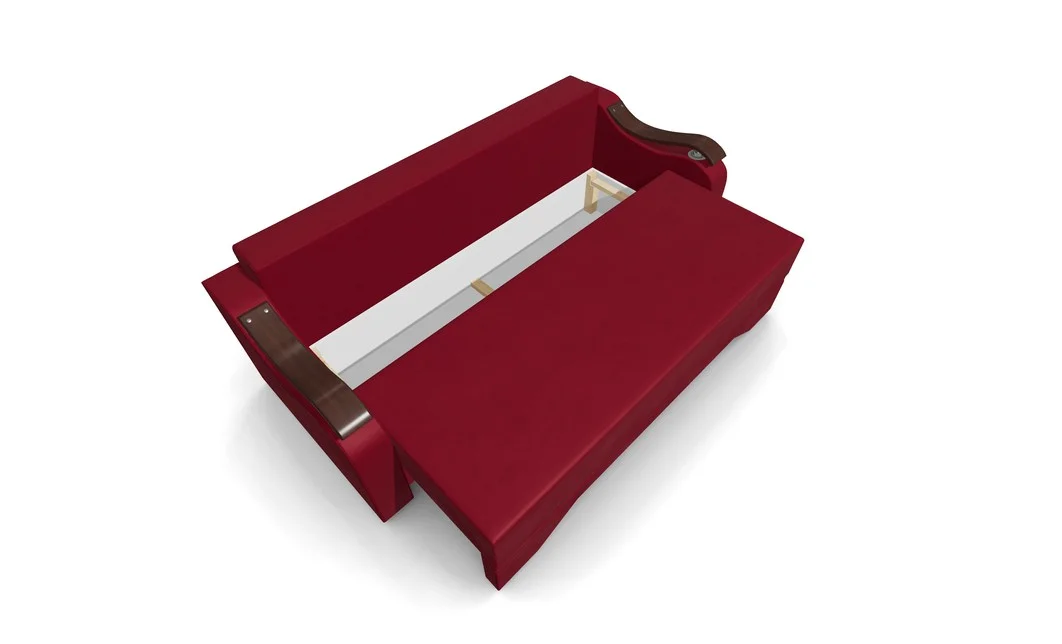Canapea Extensibila Sally Mini, Rosu/Rosu 7