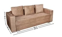 Canapea Extensibilă Vegas Bonell Mini, Bej 2