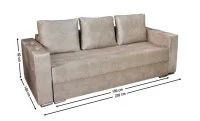 Canapea Extensibilă Vegas Bonell Mini, Bej deschis