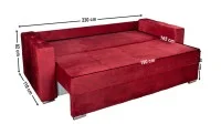 Canapea Extensibilă Vegas Memory Max, Rosu 5