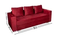 Canapea Extensibilă Vegas Memory Mini, Rosu 2