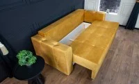 Canapea Extensibilă Vegas Bonell Mini, Mustar 5