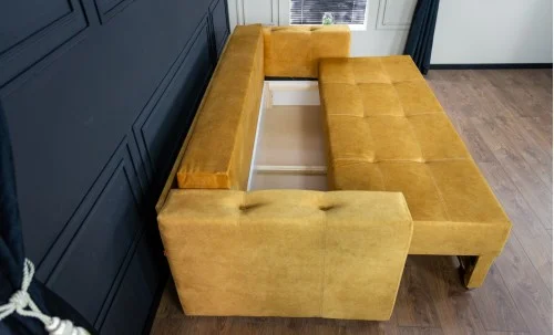 Canapea Extensibilă Vegas Bonell Mini, Mustar