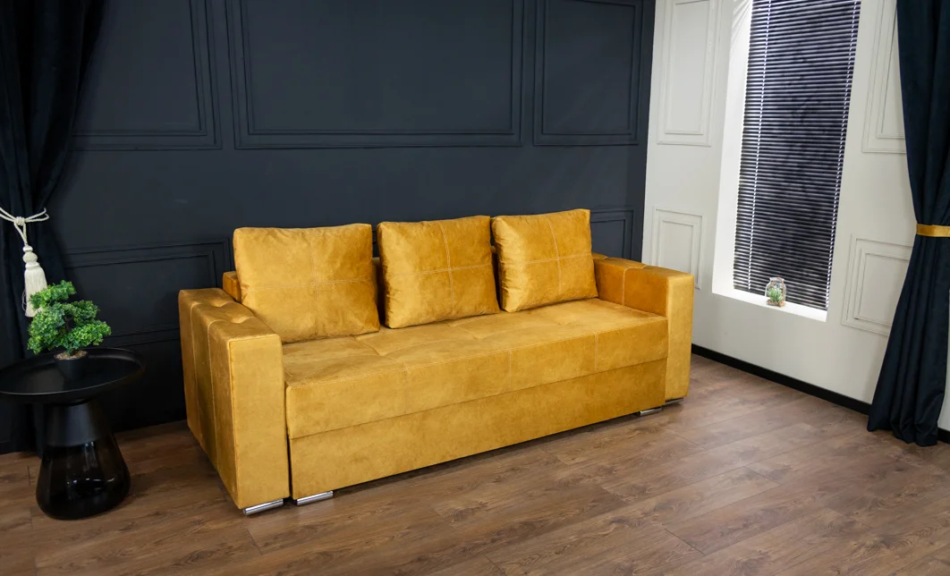 Canapea Extensibilă Vegas Bonell Mini, Mustar