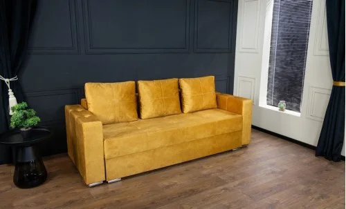 Canapea Extensibilă Vegas Bonell Mini, Mustar