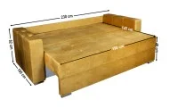 Canapea Extensibilă Vegas Bonell Mini, Mustar 4