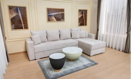 Colțar Extensibil Claudia XXL Bonell Bej Deschis - Aragon 3 