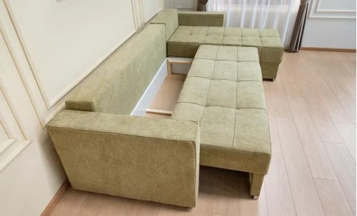 Colțar Extensibil Claudia Mare XXL Bonell Verde Olive - Aragon 35, Interschimbabil