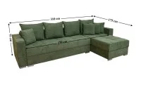 Colțar Extensibil Claudia Mare XXL Bonell Verde - Aragon 39, Interschimbabil 3