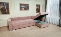 Colțar Extensibil Claudia Mare XXL Memory Roz - Aragon 62, Interschimbabil 6