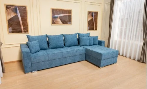 Colțar Extensibil Claudia Mare XXL Bonell Albastru - Aragon 74, Interschimbabil