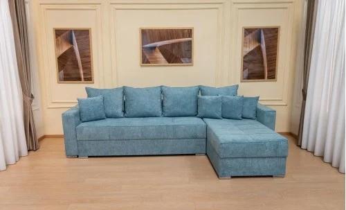 Colțar Extensibil Claudia Mare XXL Memory Albastru Deschis - Aragon 75 Interschimbabil