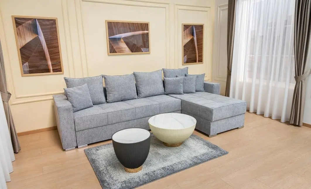 Colțar Extensibil Claudia Mare XXL Memory Gri - Aragon 90, Interschimbabil 8