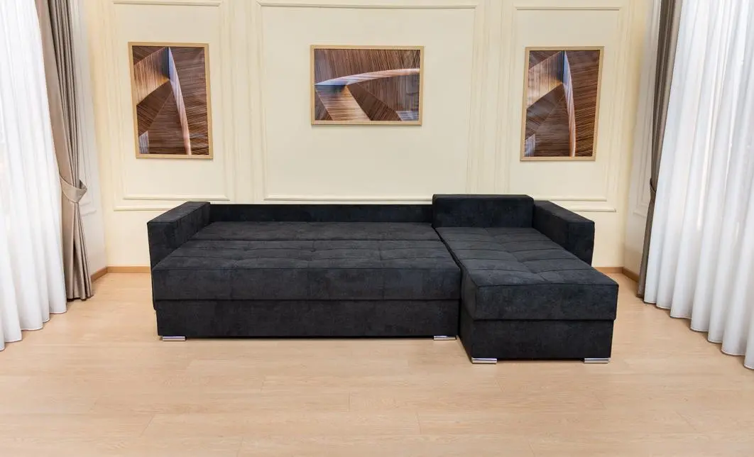 Colțar Extensibil Claudia Mare XXL Bonell Negru - Aragon 99, Interschimbabil