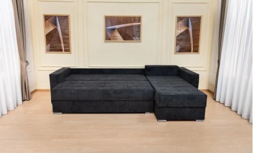 Colțar Extensibil Claudia Mare XXL Bonell Negru - Aragon 99, Interschimbabil