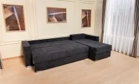 Colțar Extensibil Claudia Mare XXL Bonell Negru - Aragon 99, Interschimbabil