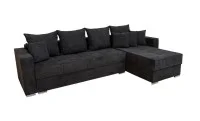 Colțar Extensibil Claudia Mare XXL Bonell Negru - Aragon 99, Interschimbabil