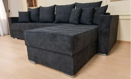 Colțar Extensibil Claudia Mare XXL Bonell Negru - Aragon 99, Interschimbabil