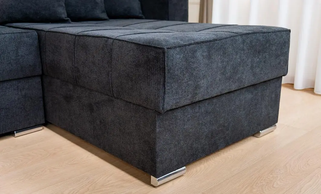 Colțar Extensibil Claudia Mare XXL Bonell Negru - Aragon 99, Interschimbabil