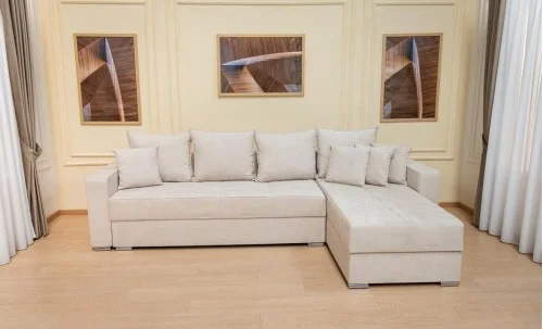 Colțar Extensibil Claudia Mare XXL Bonell Bej - Lemon 01 Interschimbabil