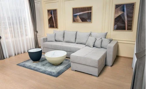 Colțar Extensibil Claudia Mare XXL Bonell Gri Lemon 05, Interschimbabil