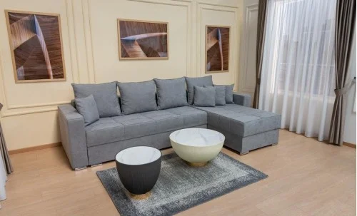 Colțar Extensibil Claudia Mare XXL Bonell Gri - Lemon 12, Interschimbabil