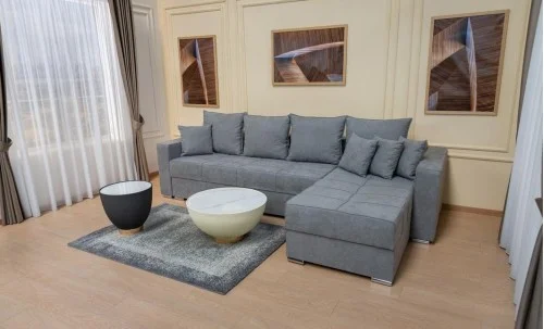 Colțar Extensibil Claudia Mare XXL Bonell Gri - Lemon 12, Interschimbabil