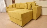 Colțar Extensibil Claudia Mare XXL Memory XXL - Lemon 43, Interschimbabil