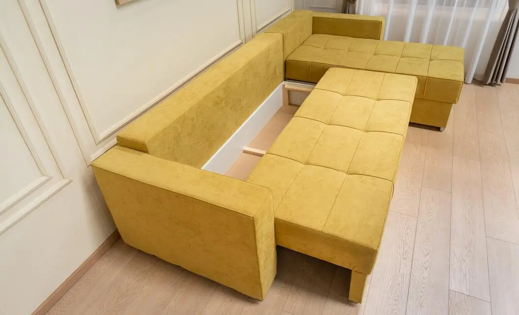 Colțar Extensibil Claudia Mare XXL Memory XXL - Lemon 43, Interschimbabil 5