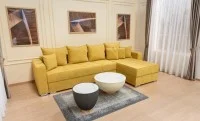 Colțar Extensibil Claudia Mare XXL Memory XXL - Lemon 43, Interschimbabil
