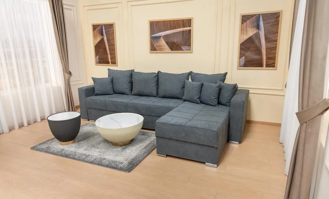 Colțar Extensibil Claudia Mare XXL Bonell Gri- Lemon 56, Interschimbabil	 10